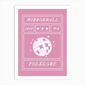 Mirrorball wall art Art Print