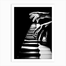 Piano for Pianist Line Art Illustration Art Print