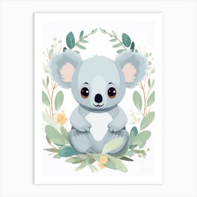 Baby Animal Illustration  Koala 1 Art Print