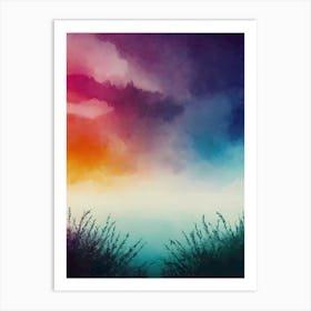 Abstract Watercolor Painting 10 Art Print