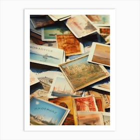 Postage Stamps 6 Art Print