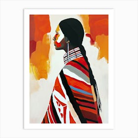 Navajo Nights; A Minimalist Dream ! Native American Art Art Print