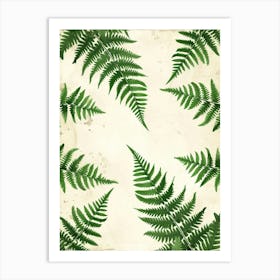 Pattern Poster Lady Fern 3 Art Print