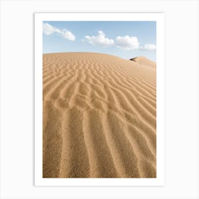 Labyrinth Of Sand In The Desert Art Print