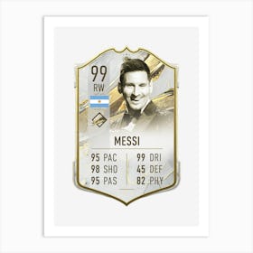 Lionel Messi fut card Art Print