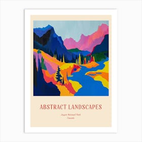 Colourful Abstract Jasper National Park Canada 6 Poster Art Print