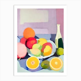 Tablescape 10 vegetable Art Print