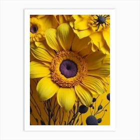 Yellow Flowers Art Print