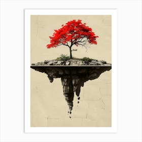 Tree On An Island 1 Art Print