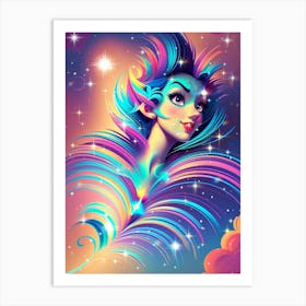 Kaleidoscope Girl 2 Art Print