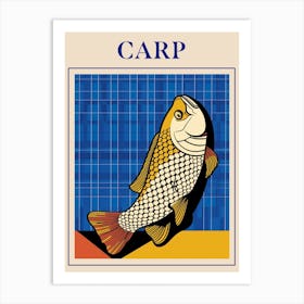 Carp Seafood Poster Art Print