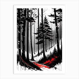 Shivering In The Woods Art Print