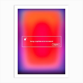 Error Megalolz Art Print