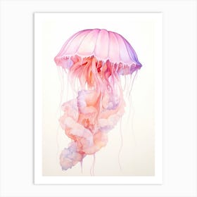 Sea Nettle Jellyfish Watercolour 5 Art Print