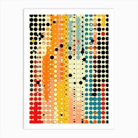 Abstract Polka Dots Art Print