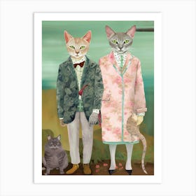 Gucci Fashionista Cats 13 Art Print