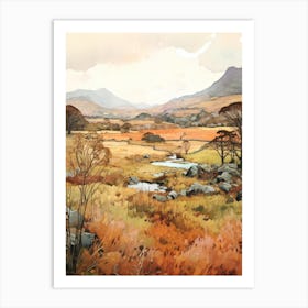 Autumn National Park Painting Killarney National Park Ireland 7 Art Print