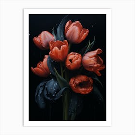 Red Tulips 6 Art Print