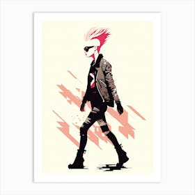 Expressive Punk Narratives Art Print