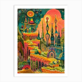 Psychedelic City Poster