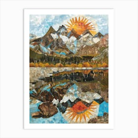 'Sunrise In The Mountains' 1 Art Print