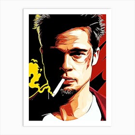 Brad Pitt fight club movies Art Print