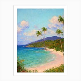 Cane Garden Bay British Virgin Islands Monet Style Art Print