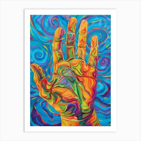 Hand Painting Art Print