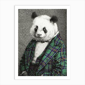 Portrait Of A Panda Art Print