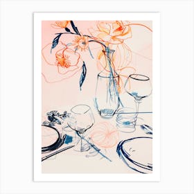 Table Still Life No 1 Art Print