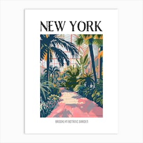 Brooklyn Botanic Garden New York Colourful Silkscreen Illustration 2 Poster Art Print