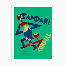 Vintage Campari Cordial 1928 Green Art Print