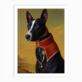 Bull Terrier 2 Renaissance Portrait Oil Painting Art Print