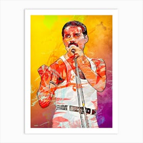 Freddie Mercury 2 Art Print