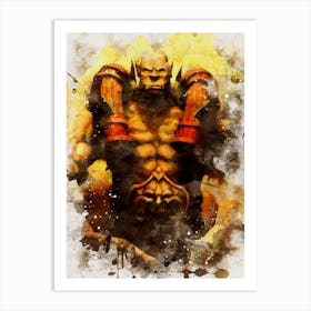 Garrosh Hellscream World Of Warcraft Art Print