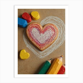 Heart Shaped Cookie 2 Art Print