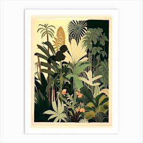 Jungle Botanical 1 Rousseau Inspired Art Print