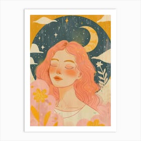 Dreaming Girl Art Print