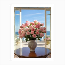 Rose Dreams: Vase Flower Wall Poster Art Print