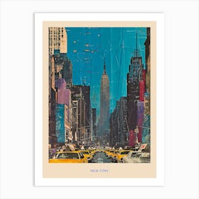 Kitsch New York Poster 3 Art Print