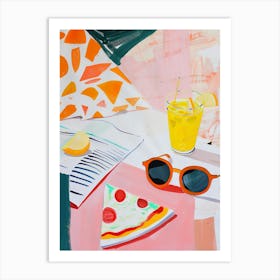 Pizza For Breakfast 1 Art Print