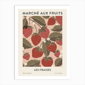 Fruit Market - Strawberries Art Print