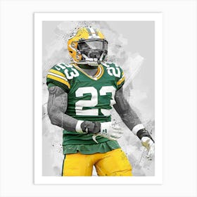 Jaire Alexander Green Bay Packers Art Print