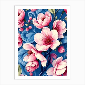 Floral Wallpaper 2 Art Print