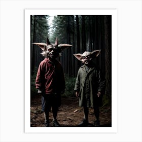 Two Ghouls In The Woods Art Print