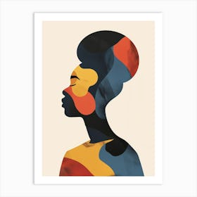 Abstract Portrait Of A Woman 45 Art Print