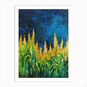 Night In The Field Art Print