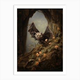 Blyths Horseshoe Bat Vintage Illustration 1 Art Print
