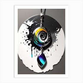 Swirl Pendant Art Print