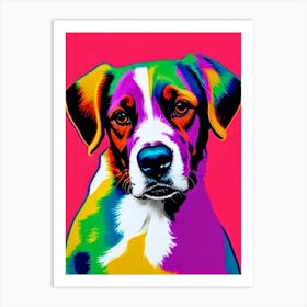 Nederlandse Kooikerhondje Andy Warhol Style Dog Art Print